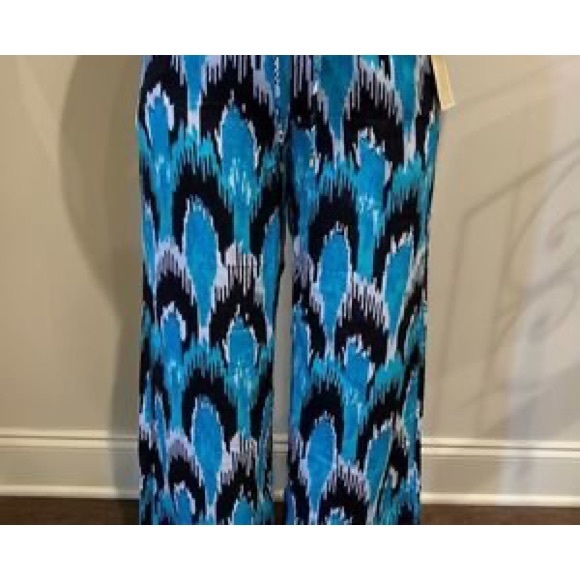 Michael Kors Summer Blue Palazzo/Pool Pants - Picture 3 of 5